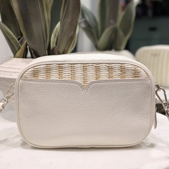 Kate Spade Astrid Straw Medium Crossbody Camera Bag - Picture 2 of 11